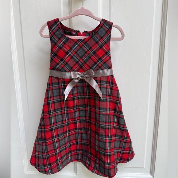 Bonnie Jean Other - Bonnie Jean 3T Red and Black Buffalo Plaid Strapless Christmas Holiday Dress